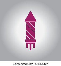 new year firework Vector illustration Christmas firework rocket