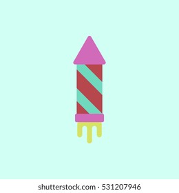 new year firework Vector illustration Christmas firework rocket