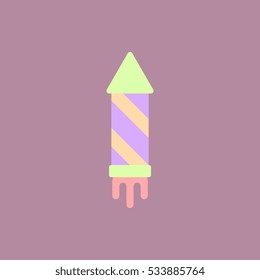 new year firework Vector illustration Christmas firework rocket