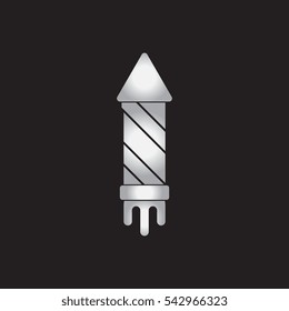 new year firework Vector illustration Christmas firework rocket