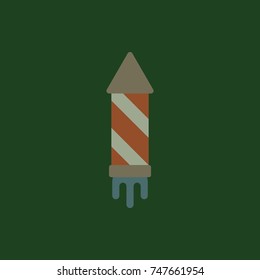 new year firework Vector illustration Christmas firework rocket
