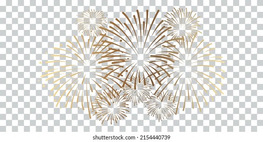 New Year Fireworks Background Vector