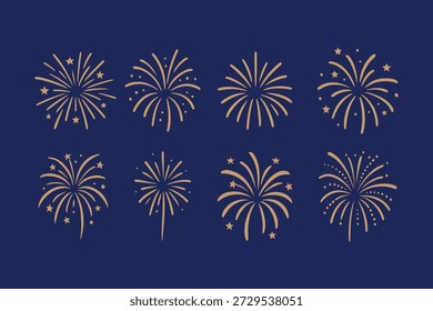 Coleções de pacotes de fogos de artifício de Ano Novo