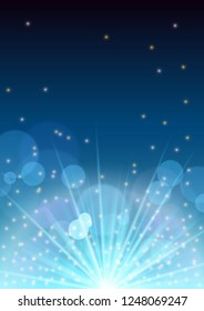 New Year flyer banner,Web online concept with firework flare,glowing stars,light flashes,highlight circles,christmas background.Concert,show,night club party flyer poster concept
