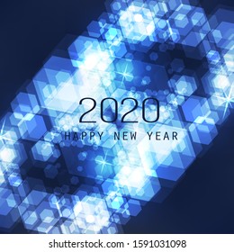 Diseño de vectores de volante, tarjeta o fondo de Año Nuevo - 2020