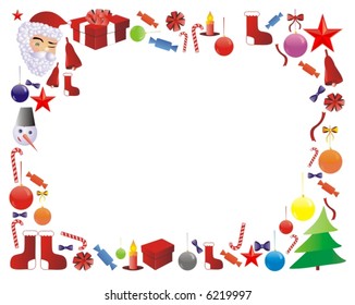 new year frame in vector
