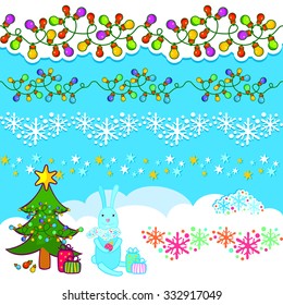 New Year garland set