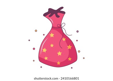 New Year Gift Sticker Design