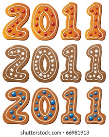 new year gingerbread cookies