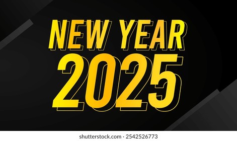 efeito de texto de ouro ano novo com fundo elegante
