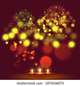CONCEPTO DE FONDO DE AÑO NUEVO, ILUSTARCIÓN VECTORIAL, BELLA BOQUETA DE LUZ COLURIDA