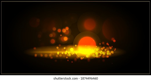 NEW YEAR GREETING BACKGROUND CONCEPT ,VECTOR ILLUSTARTION, BEAUTIFUL COLURFUL LIGHT BOKEH