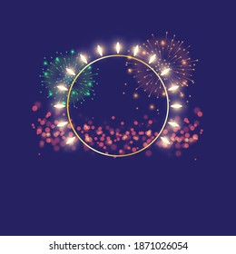 NEUJÄHRIGER HINTERGRUND VEKTORGRAFIK, SCHÖNER, BUNTER LICHTBOKEH
