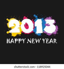 New Year greeting card. 2013. Vector illustration