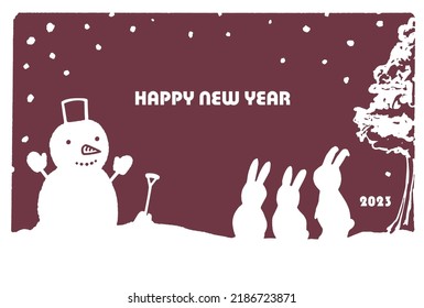 New Year greeting card 2023