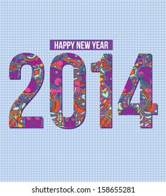 New Year Greeting card