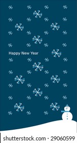 New Year greeting card