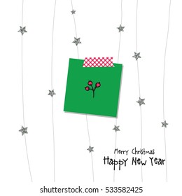 New year greeting card. 