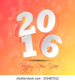 New Year greeting card design or calebration flyer with eps 10.