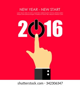 New year greeting card design