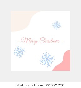 New Year greeting card in minimalistic style. 2023 Christmas poster design. Template for celebration New Year party. Cover for banner. Vector illustration concept