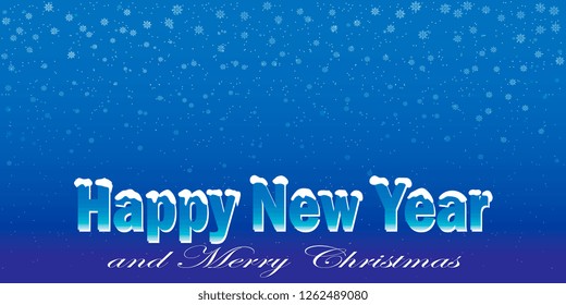 New Year greeting card. Vector graphics