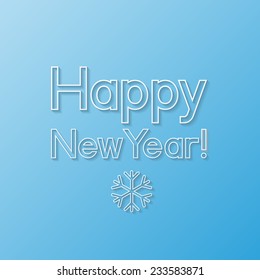 New Year greeting card. Vector illustration 