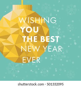 New Year Greeting Card, vector illustration