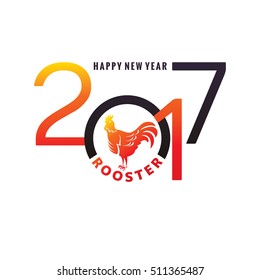 New year greeting card vector illustration