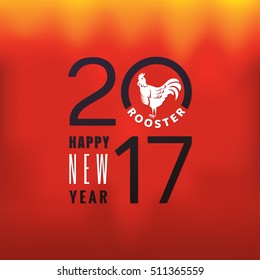 New year greeting card vector illustration