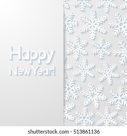 New year greeting card. Vector illustration.