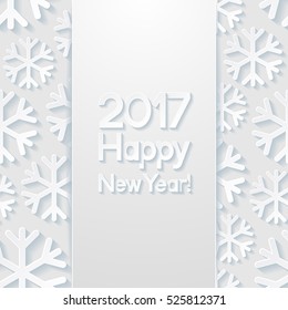 New year greeting card. Vector illustration.

