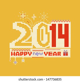 New year greeting design