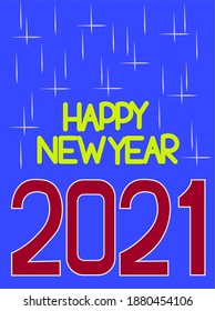 Ilustración de saludo de Año Nuevo, vector con formato eps10, 