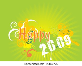 new year greeting pattern, vector illustration