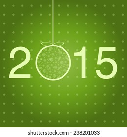 New year greeting template. Vector.