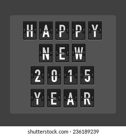 New year greetings on the electronic scoreboard