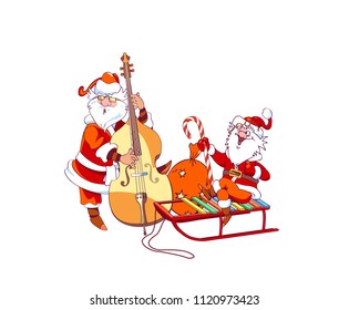 New year greetings from Santa Claus