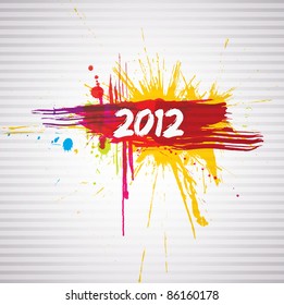 New year grunge design