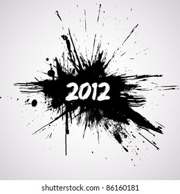 New year grunge design