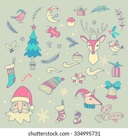 new year hand drawn background