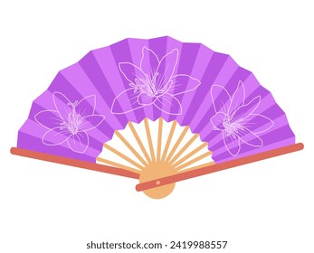 New Year Hand Fan Background