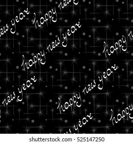New Year. Happiness. Celebration . Packaging. lights. Seamless pattern