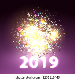 new year happy background, christmas vector card