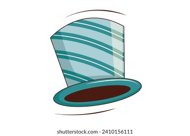 New Year Hat Sticker Design