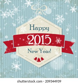 new year hexagonal ball 2015. christmas concept
