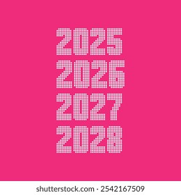 new year highlight 2026,2027 vector illustration