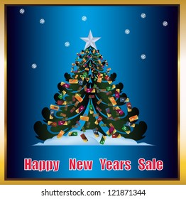 New Year holiday distribution.Abstract business background