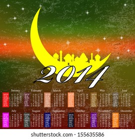 The New Year Horse. Calendar 2014