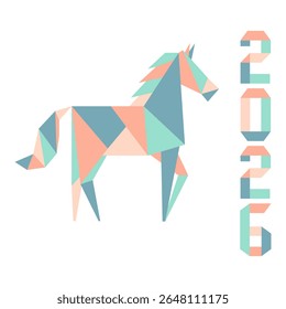 New Year Horse Symbol 2026 Chinese Zodiac Origami